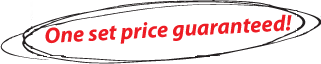 One Set Price Guaranteed